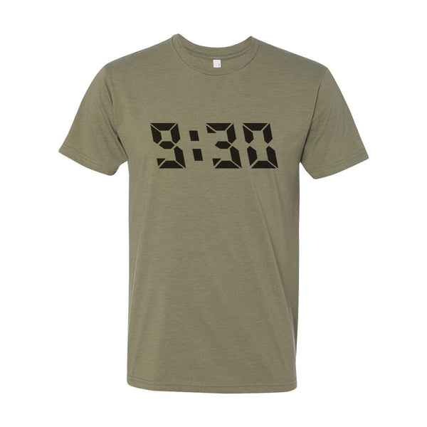 9:30 Olive Green Classic Tee