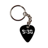 9:30 Guitar Pick Metal Keychain